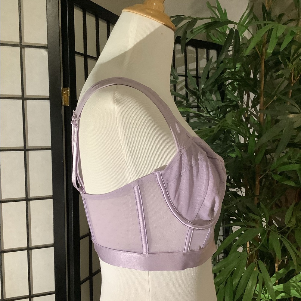 Forever 21 sheer corset top, sz L - Picture 2 of 4